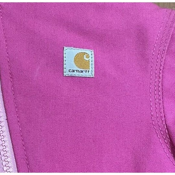 Carhartt Infant Sz 6 Hot Pink Bunting Snowsuit Insulated Quilt-Lined EXCELLENT - Picture 4 of 11